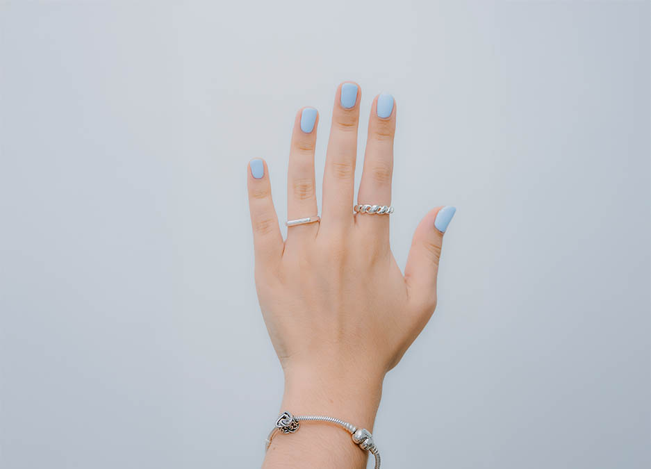 Uñas con Baño en Polvo Acrílico Manos